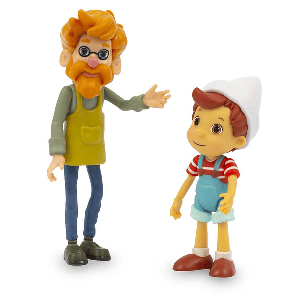 Pinocchio and Friends - 2 Figuras Pinóquio e Geppetto 2