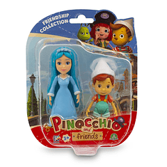 Pinocchio and Friends - 2 Figuras Pinóquio e Fada