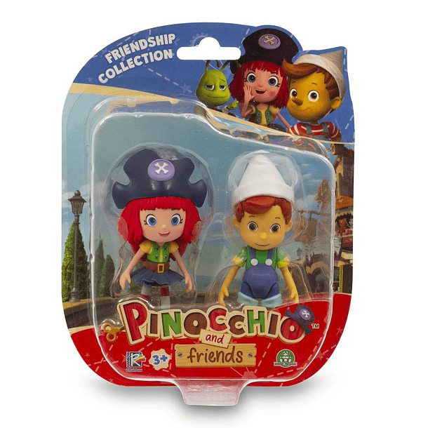 Pinocchio and Friends - 2 Figuras Pinóquio e Freeda 1