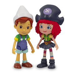 Pinocchio and Friends - 2 Figuras Pinóquio e Freeda