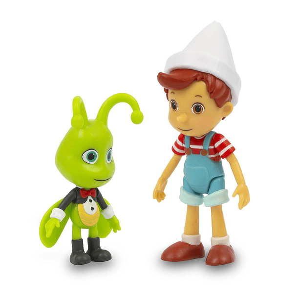 Pinocchio and Friends - 2 Figuras Pinóquio e Grilo Falante 2
