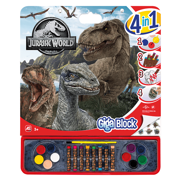 Jurassic World - Bloco Gigante 4 em 1 