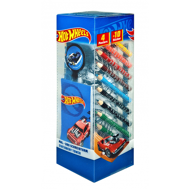 Hot Wheels - Conjunto para Colorir Torre 1