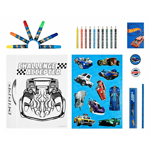Hot Wheels - Conjunto para Colorir Torre 2