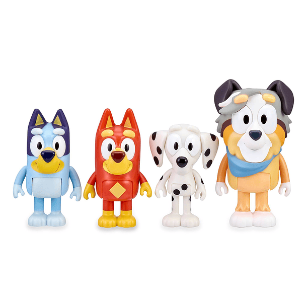 Bluey - Pack 4 Figuras School Pack 2
