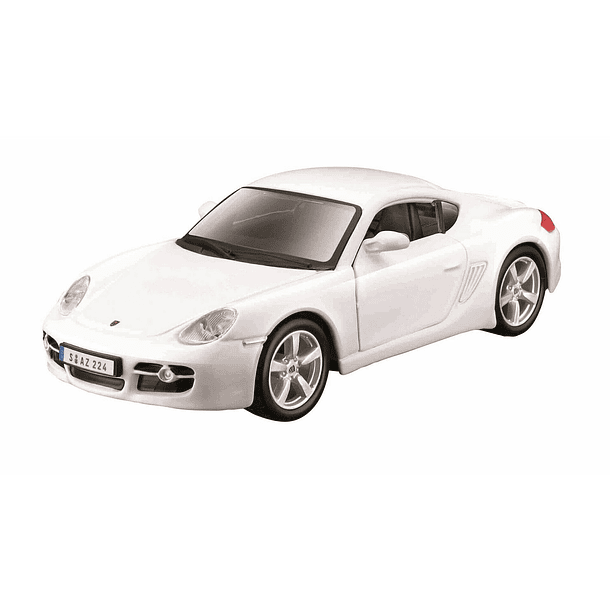 Bburago Street Fire - Porsche Cayman S Branco 
