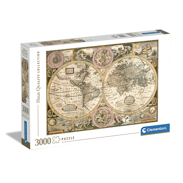Puzzle 3000 pçs - Mapa Antigo 1