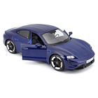 Bburago 1:24 - Porsche Taycan Turbo S Azul 3