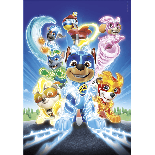 Puzzle 104 pçs - Patrulha Pata Charged Up 2