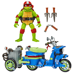 Veículo com Figura Battle Cycle - Raphael