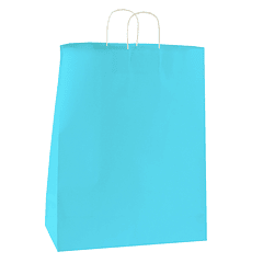 Saco Papel Azul Turquesa