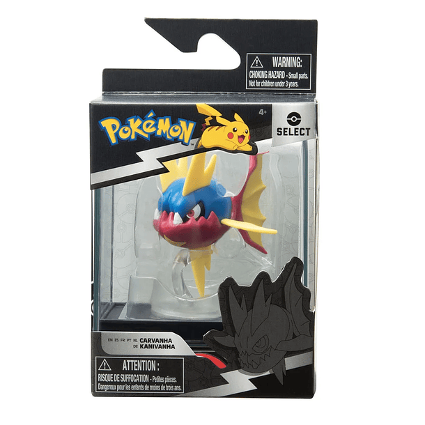 Pokémon Select - Figura Carvanha em Expositor 1