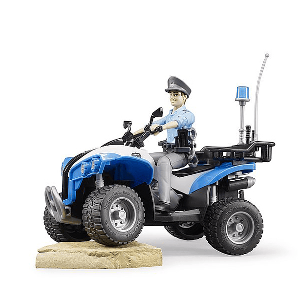 Moto Quatro Policial com Polícia e Acessórios 3