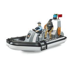 Barco de Polícia com 2 Figuras