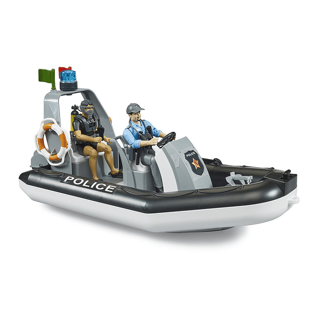 Barco de Polícia com 2 Figuras 3