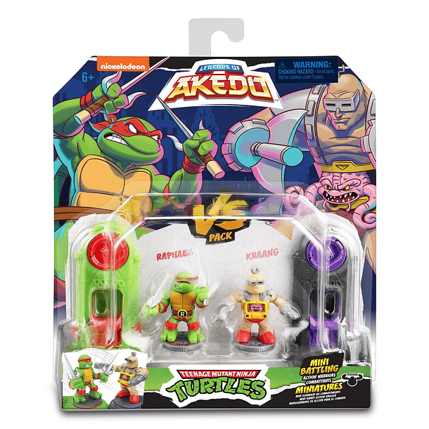 Legends Of Akedo - Mini Pack Batalha Raphael vs. Kraang 1