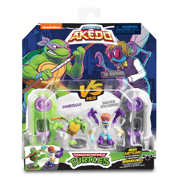 Legends Of Akedo - Mini Pack Batalha Donatello vs. Baxter Stockman 1