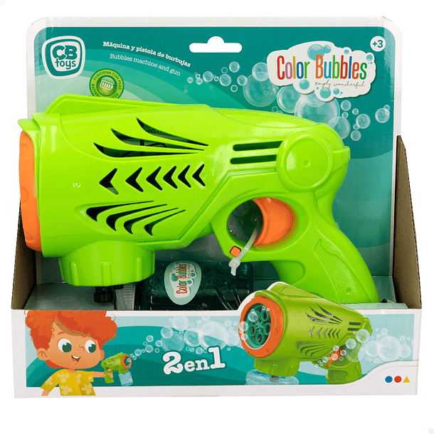 Color Bubbles - Pistola Verde de Bolas de Sabão 1