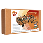 CB Games - Mesa Multijogos 4 em 1 de Madeira 1