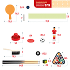 CB Games - Mesa Multijogos 4 em 1 de Madeira 4