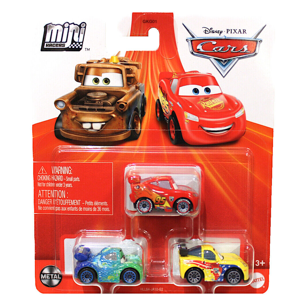 Cars Mini Racers Conjunto 3 Mini Ve culos 13 Cubos Luminosos