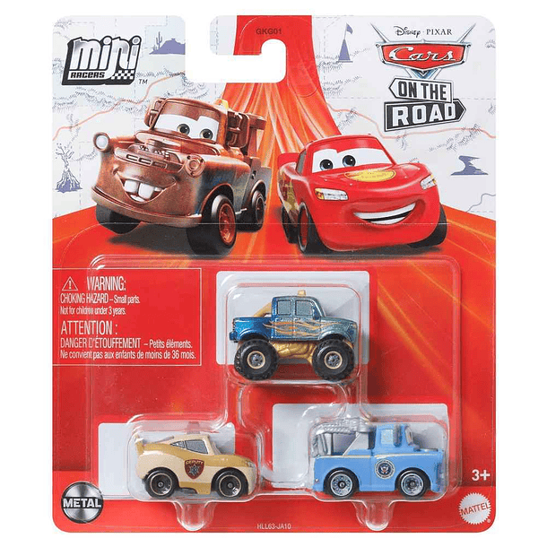 Cars Mini Racers - Conjunto 3 Mini Veículos #15 