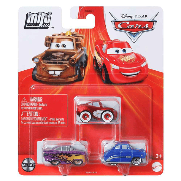 Cars Mini Racers - Conjunto 3 Mini Veículos #16 