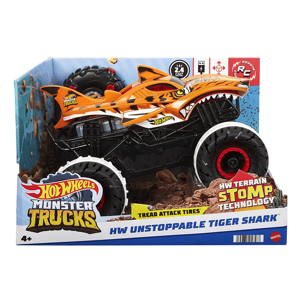 Hot Wheels Monster Trucks - Unstoppable Tiger Shark RC 1