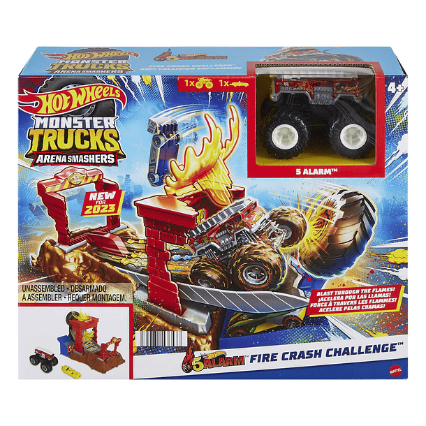 Hot Wheels Monster Trucks - 5-Alarm Fire Crash Challenge 1