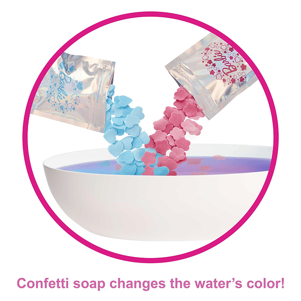 Barbie e Banheira com Banho de Confettis 4