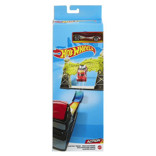Hot Wheels Action - Lançador Torre Elétrica 1