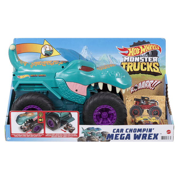 Hot Wheels Monster Trucks - Car Chompin’ MEGA Wrex 1