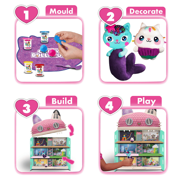 Gabby's Dollhouse - Mini Casa de Bonecas de Plasticina 3