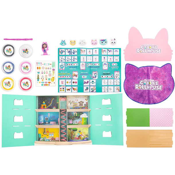 Gabby's Dollhouse - Mini Casa de Bonecas de Plasticina 2