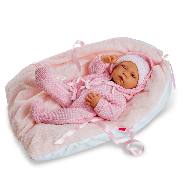 Newborn Special - Menina com Almofada e Roupa Rosa 