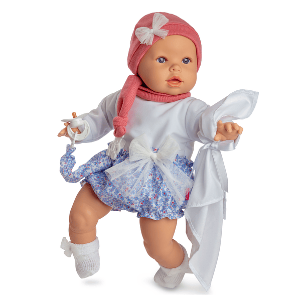 Bebé Chorão - Menina com Roupa Rosa 