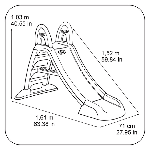 Escorrega Feber Max Plus com Água 5