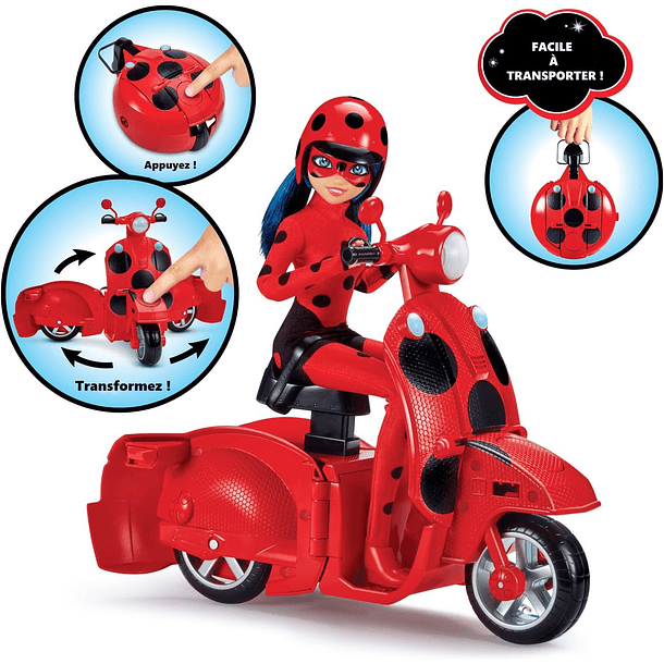 Ladybug Scooter Switch ‘N Go com Boneca 3
