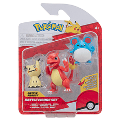 Pokémon - Battle Figure Set Mimikyu + Charmeleon + Marill
