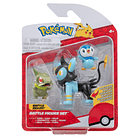 Pokémon Battle Figure Set - Axew + Luxio + Piplup 1