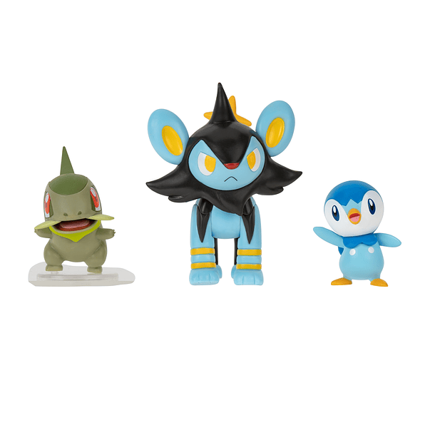 Pokémon - Battle Figure Set Axew + Luxio + Piplup 2