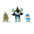Pokémon Battle Figure Set - Axew + Luxio + Piplup 2