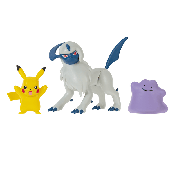 Pokémon Battle Figure Set - Pikachu + Absol + Ditto 2