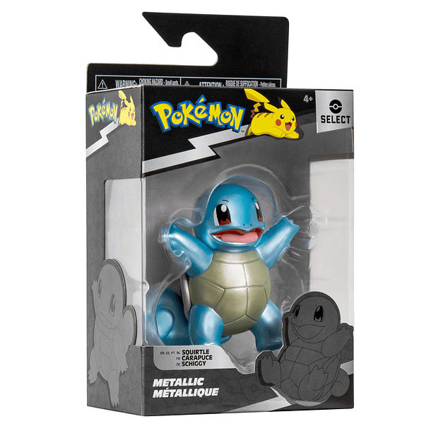 Pokémon Select - Figura Metallic Squirtle 1