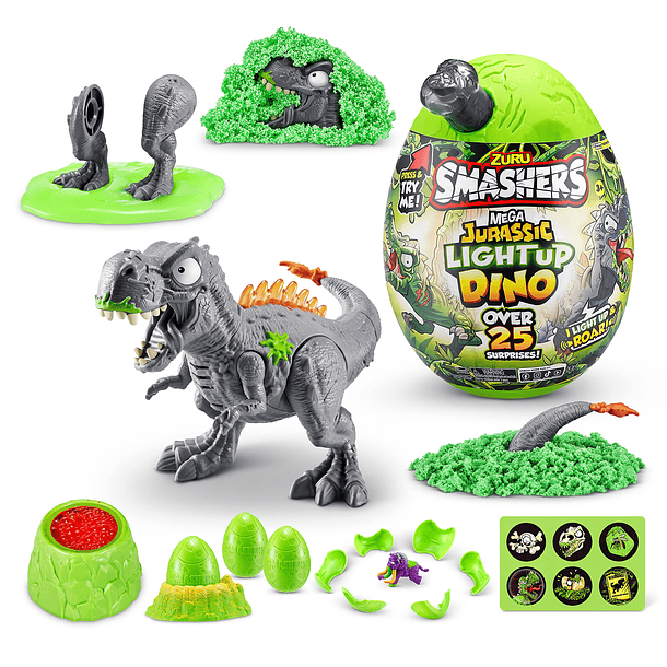 Smashers Mega Jurassic Light Up Dino - Ovo Surpresa Grande 6