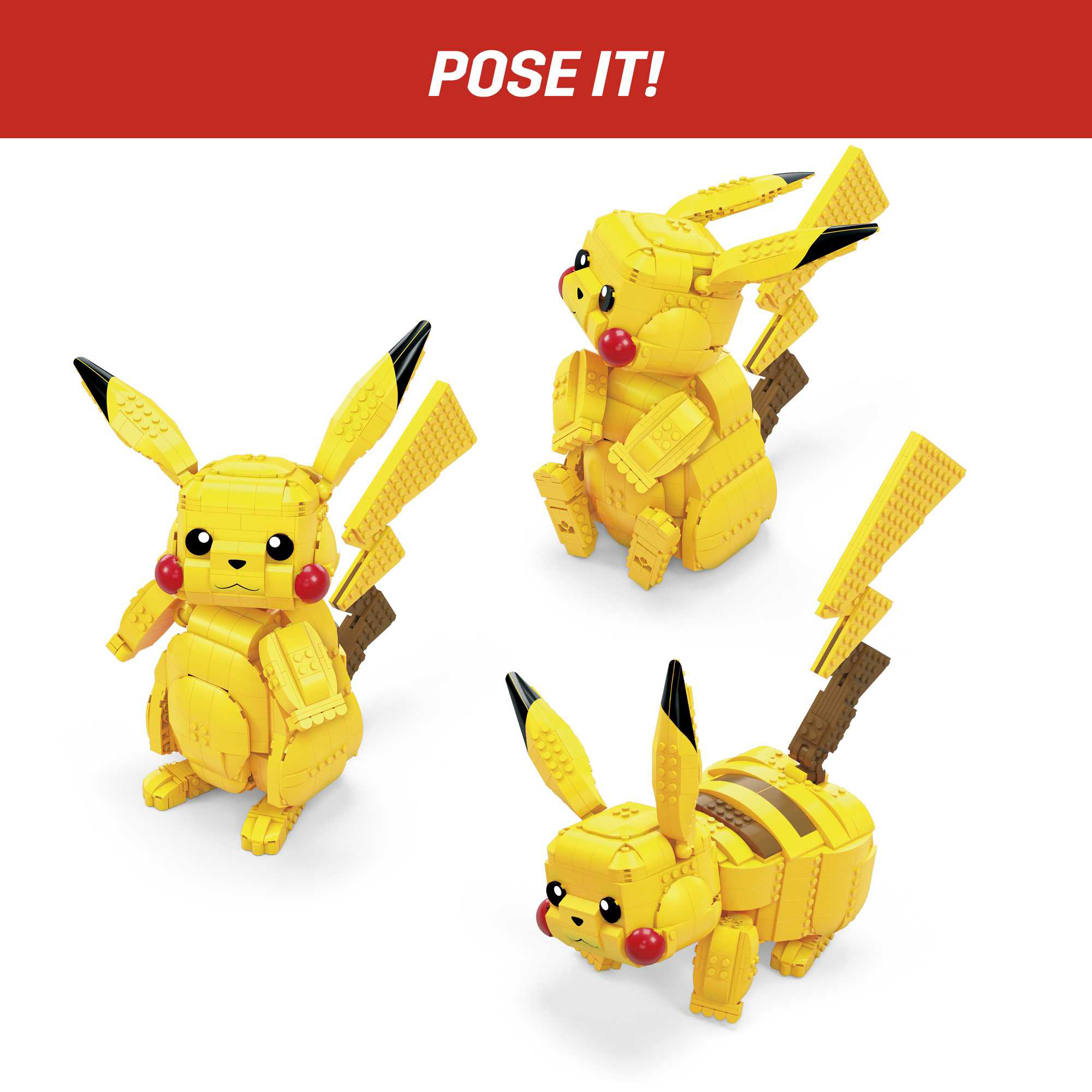 Mattel Mega Construx Pokémon Jumbo Pikachu – Mattoncini Da Costruzione – Giocattolo Per Bambini 6+ Anni