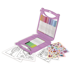 Crayola Create & Color - Mala Rosa com Marcadores Laváveis