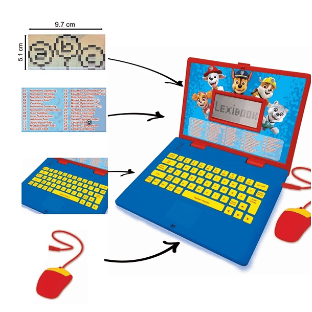 Lexibook - Computador Portátil Educacional Patrulha Pata 3