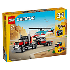 Camião de Plataforma com Helicóptero 1