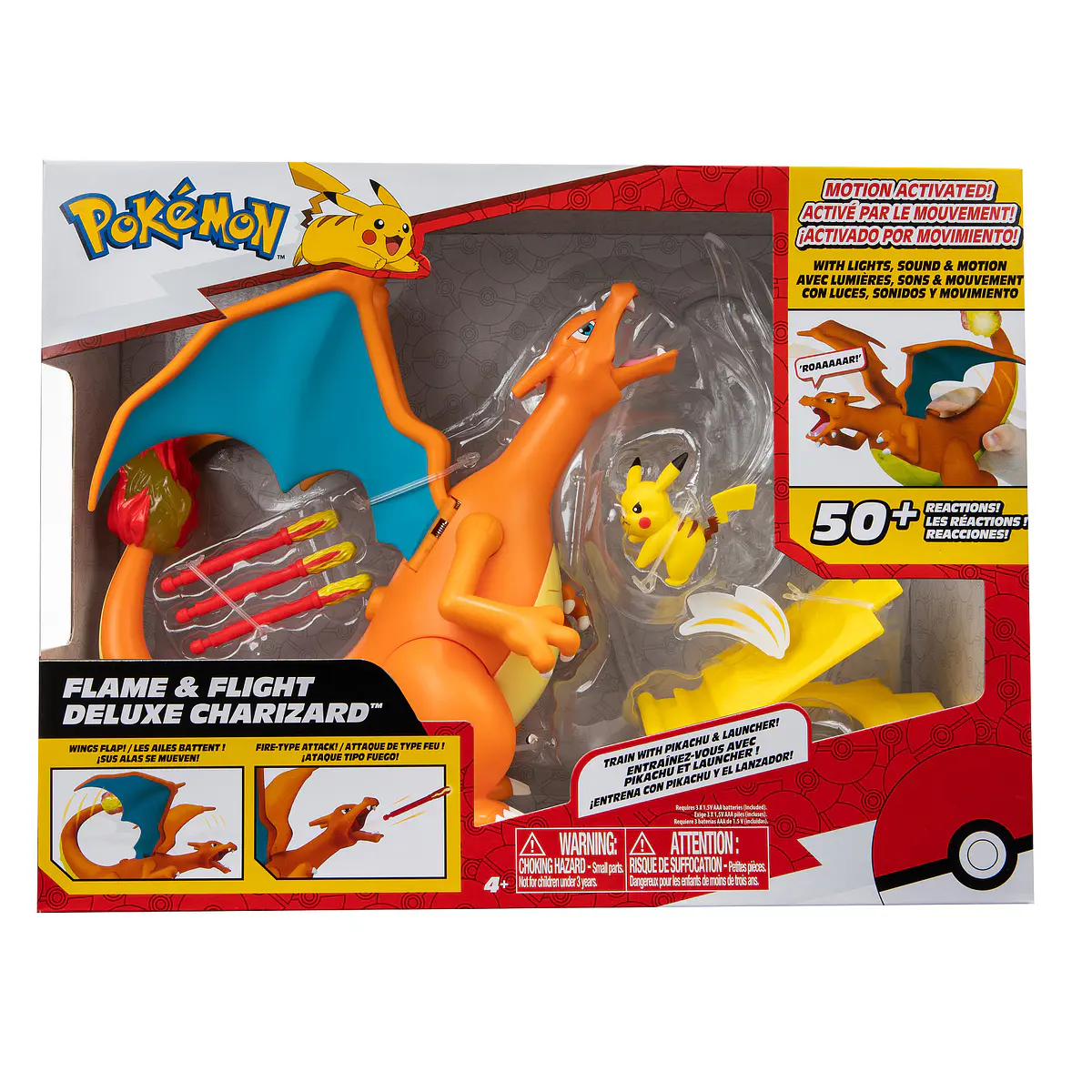 Pokémon Flame & Fight Deluxe Charizard Train with Pik... | Cubos Luminosos